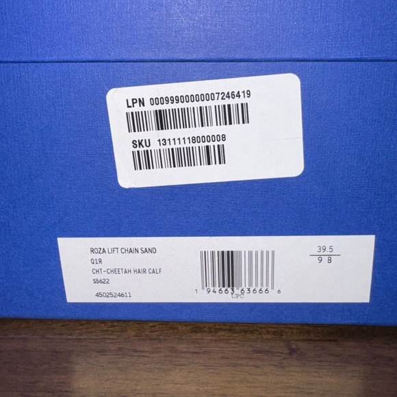 NWT STUART WEITZMAN
Roza Lift Leopard-Print Calf Hair Flatform Sandals - Picture 9 of 9